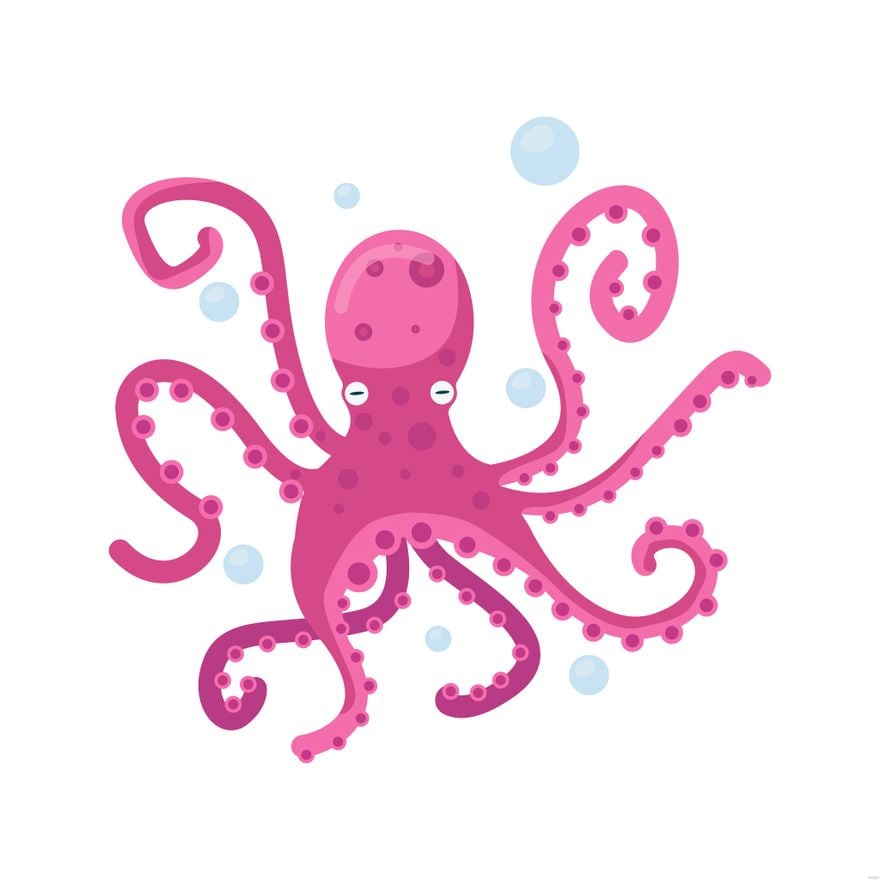 Octopus Illustration in Illustrator, EPS, SVG, JPG, PNG