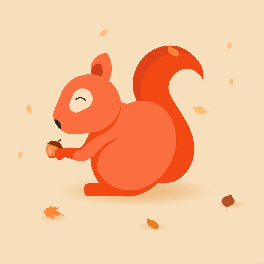 Free Squirrel Illustration in Illustrator, EPS, SVG, JPG, PNG