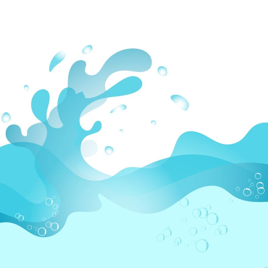 Free Transparent Water Illustration in Illustrator, EPS, SVG, JPG, PNG