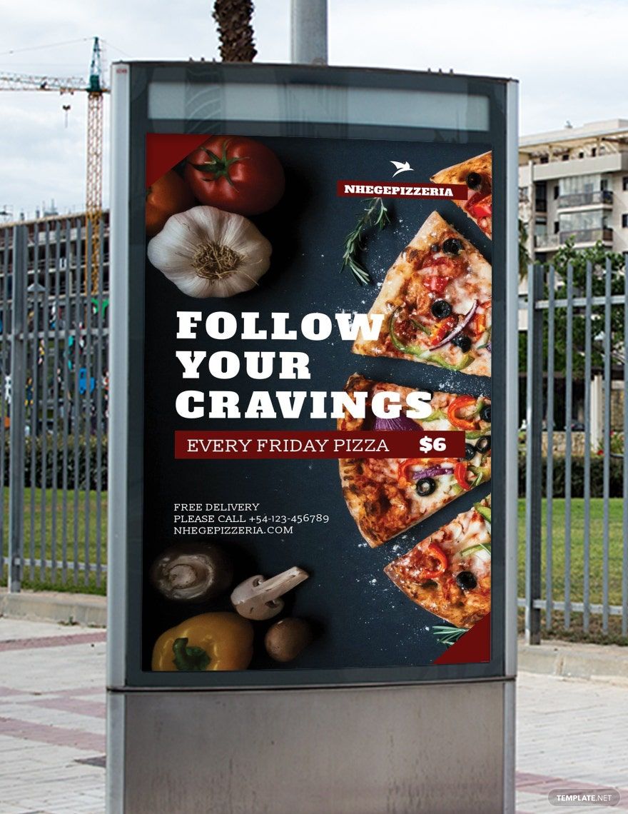Food Advertising Digital Signage Template