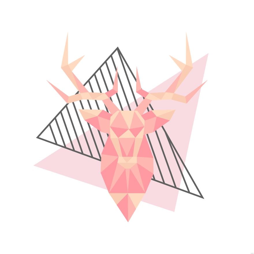 Geometric Deer Illustration