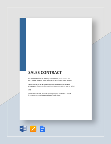 General Sales Contract 