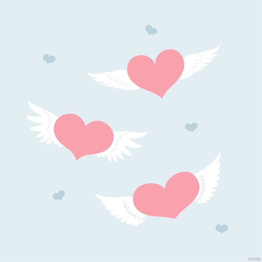 Free Love With Wings Vector
