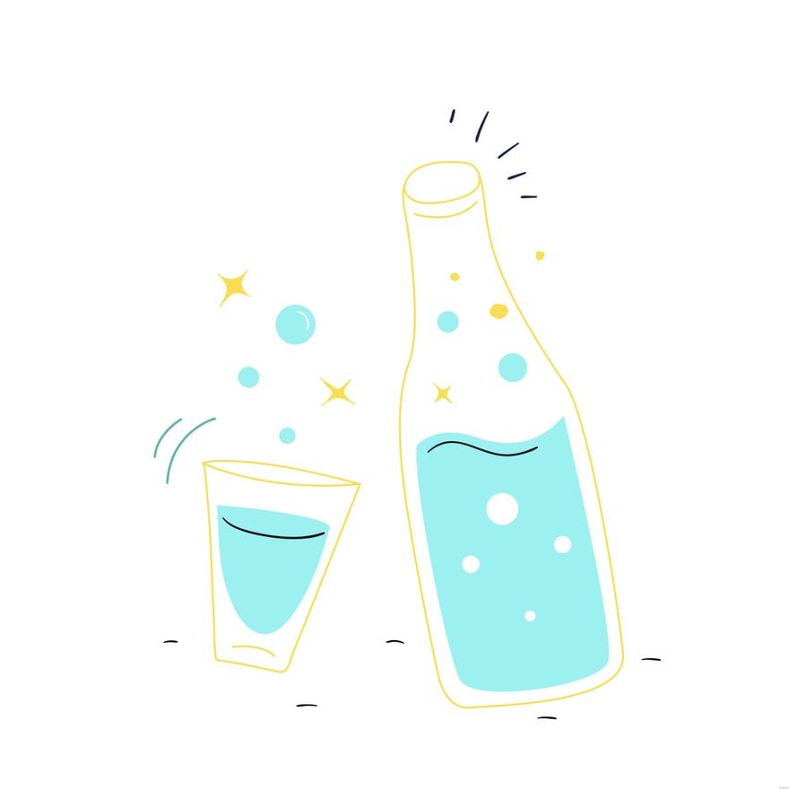 Free Sparkling Water Illustration