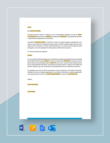 Free Work Order Letter Template - Google Docs, Word, Apple Pages ...