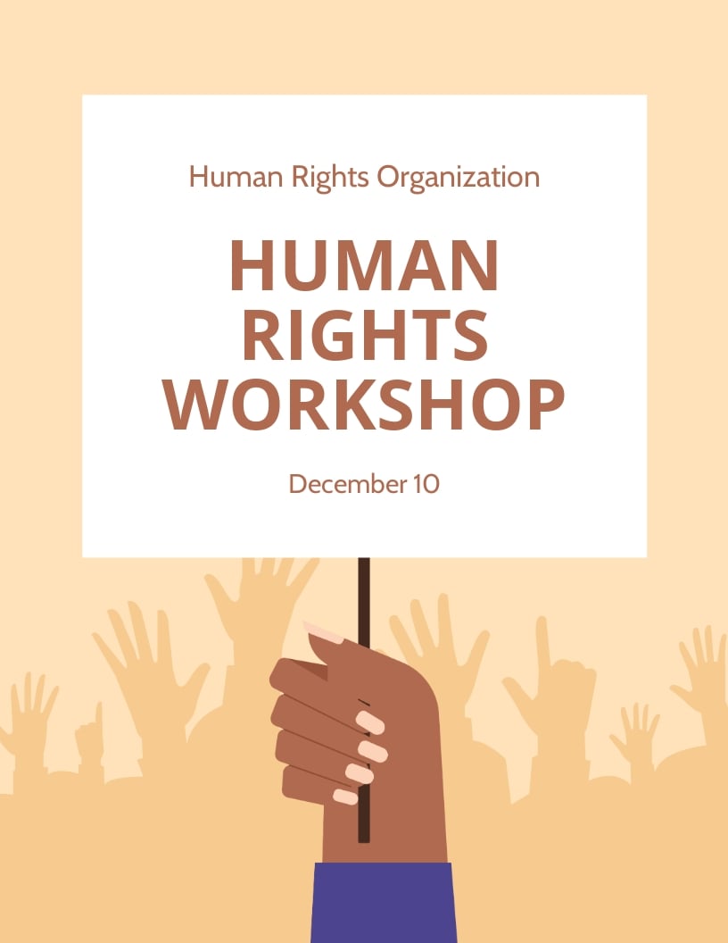 Human Rights Workshop Flyer Template