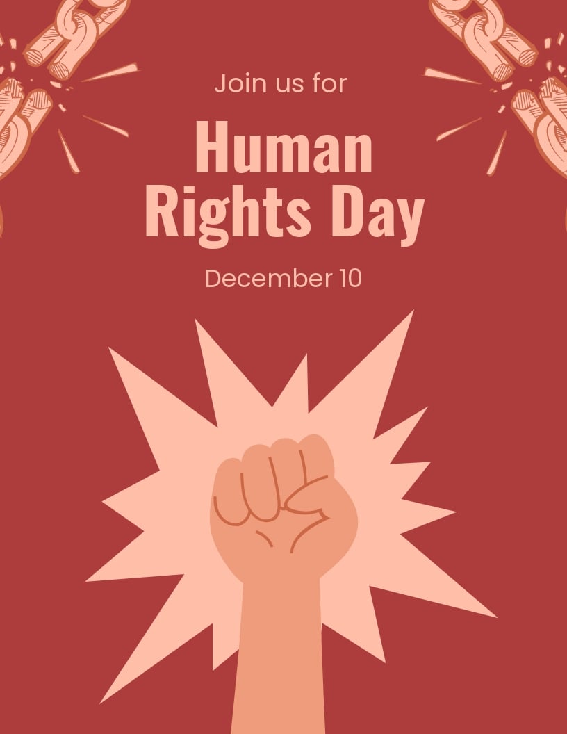 Free Human Rights Day Flyer Template