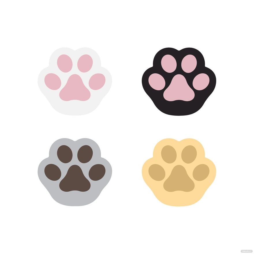 Free Cat Paws Vector