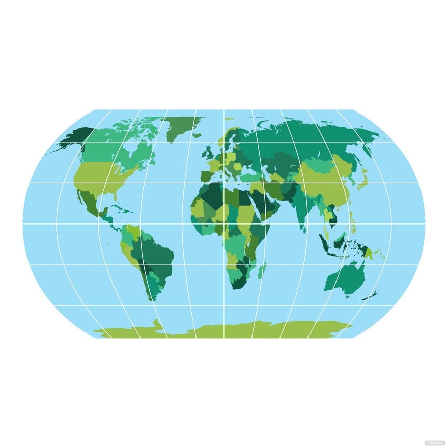Earth Map Vector in Illustrator, EPS, SVG, JPG, PNG