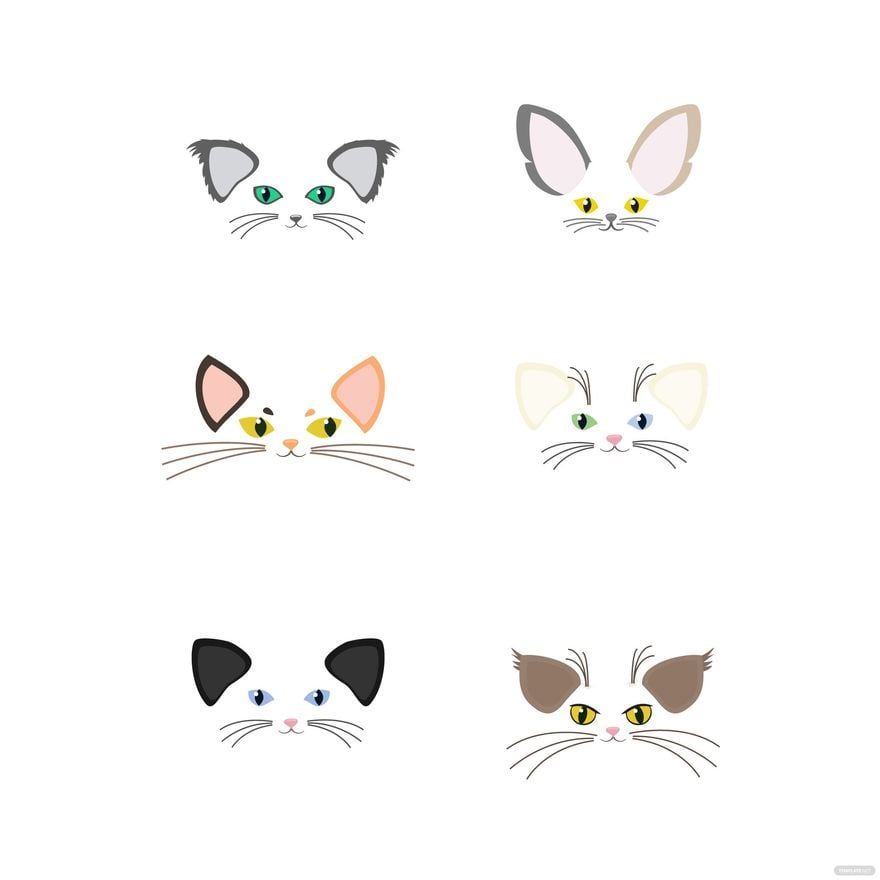 Free Cat Ears Vector - EPS, Illustrator, JPG, PNG, SVG 