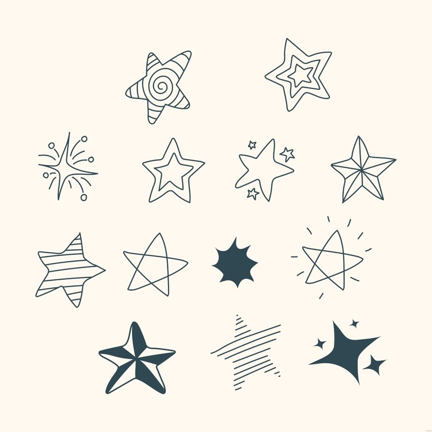 Free Doodle Star Illustration