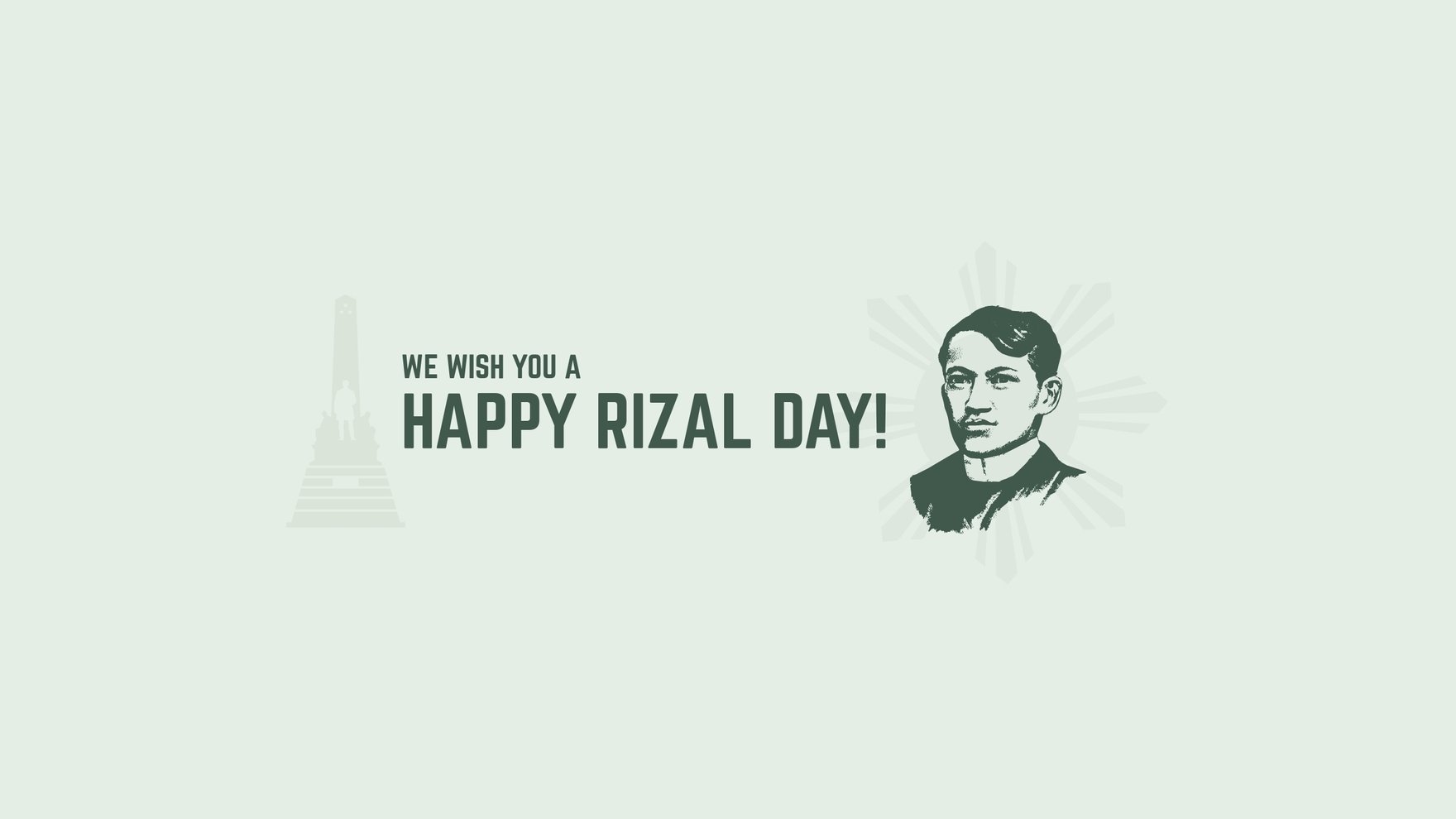 Vintage Rizal Day Youtube Banner Template