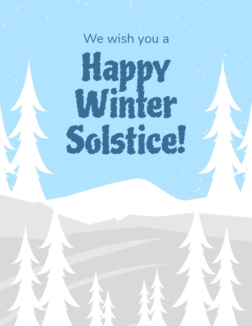 Happy Winter Solstice Flyer Template in Word, Google Docs, PSD, Apple Pages, Publisher