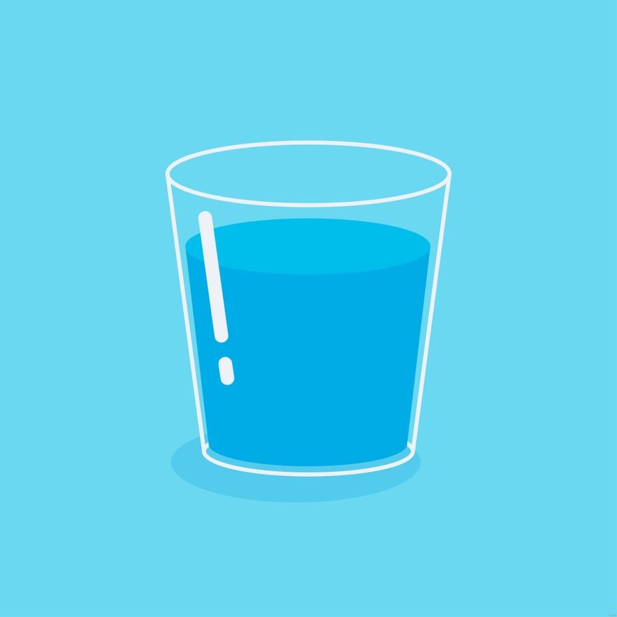 Glass Water Illustration