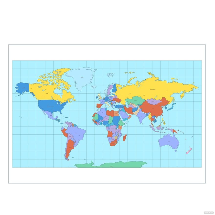 Commercial World Map Vector