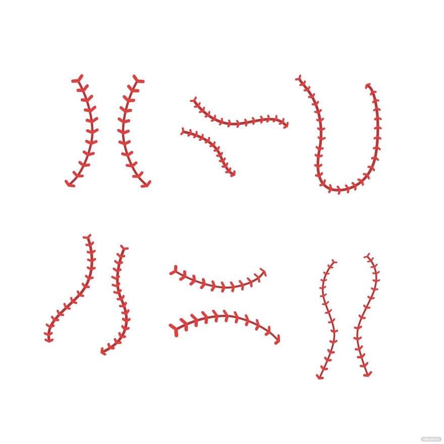Free Baseball Laces Vector