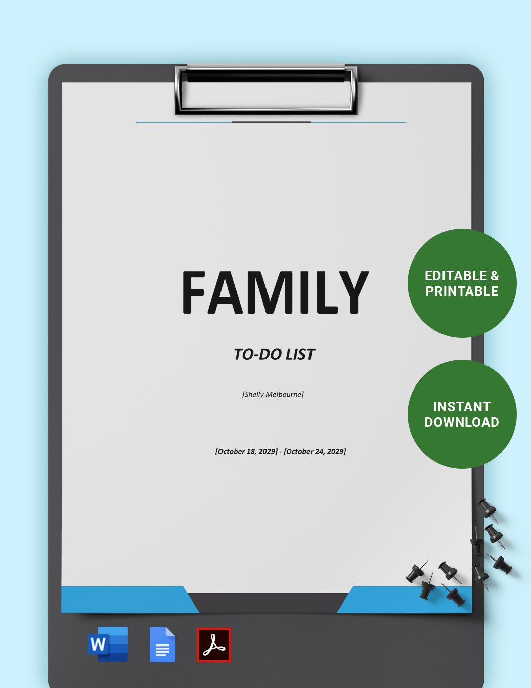 Family To-Do List Template