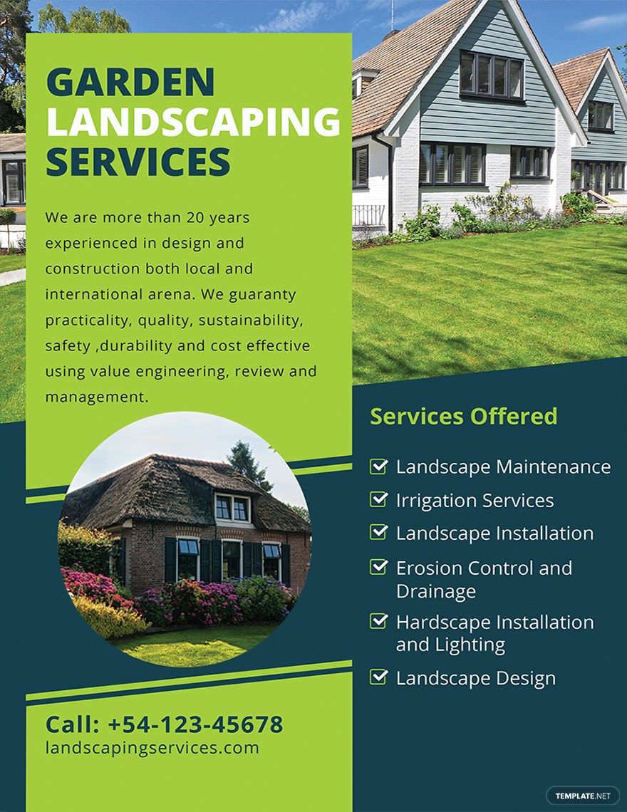 Landscaping Flyer Template