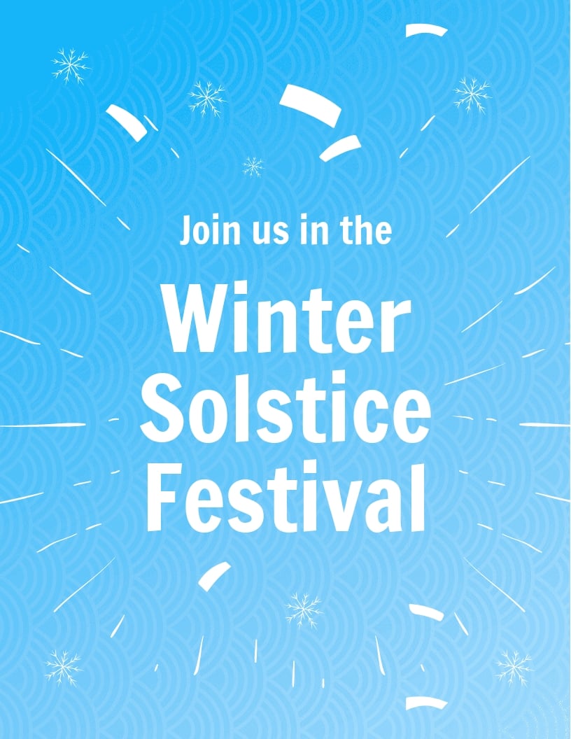 Winter Solstice Festival Flyer Template