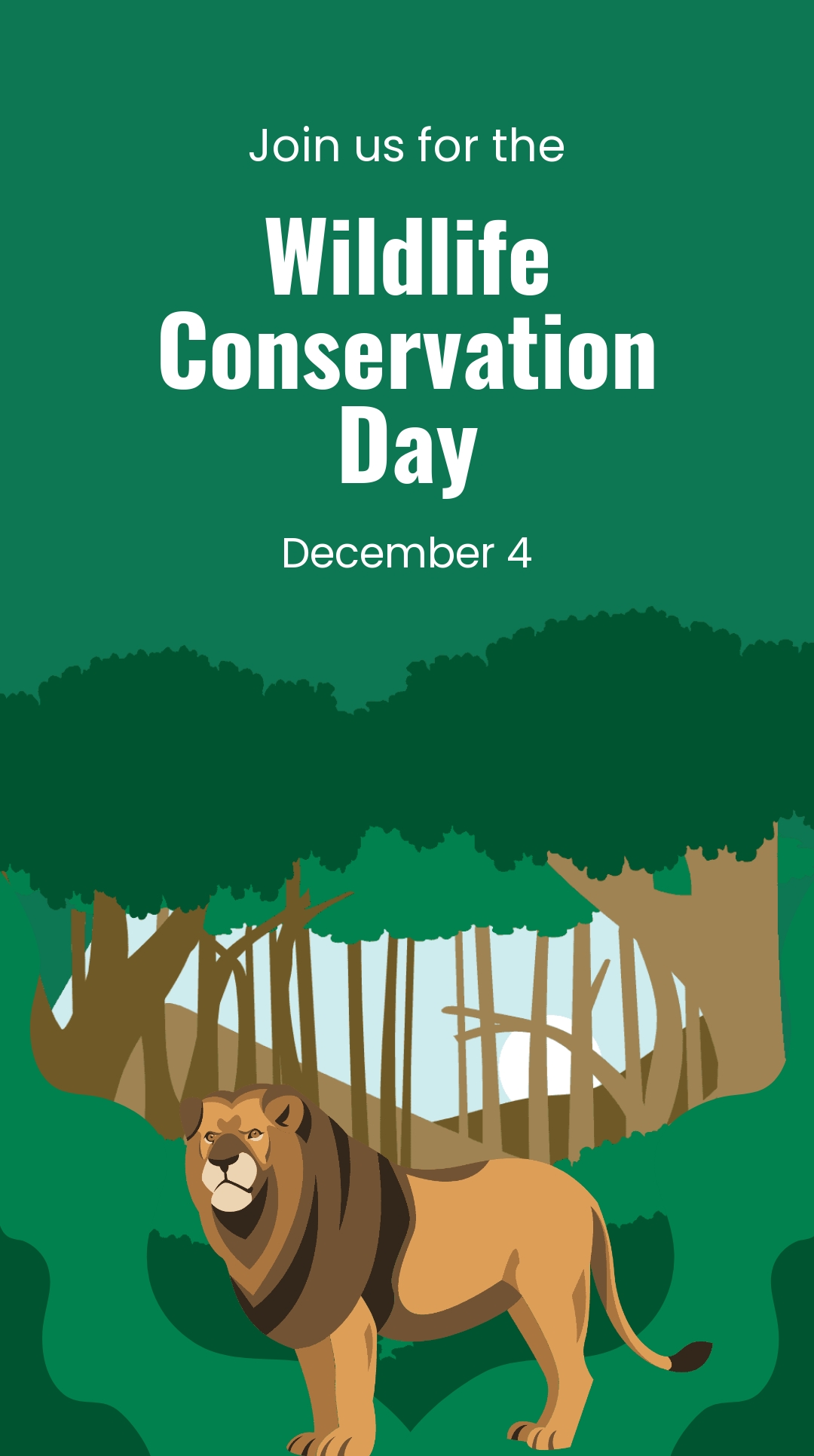 Wildlife Conservation Day Instagram Story Template