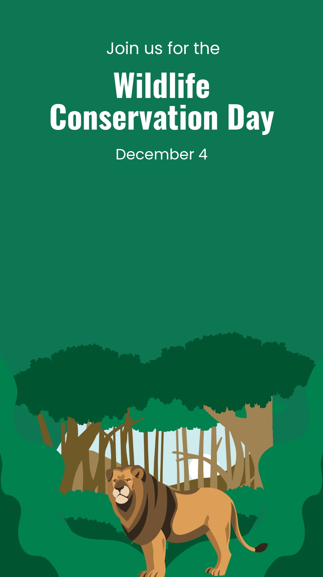 Wildlife Conservation Day Snapchat Geofilter Template