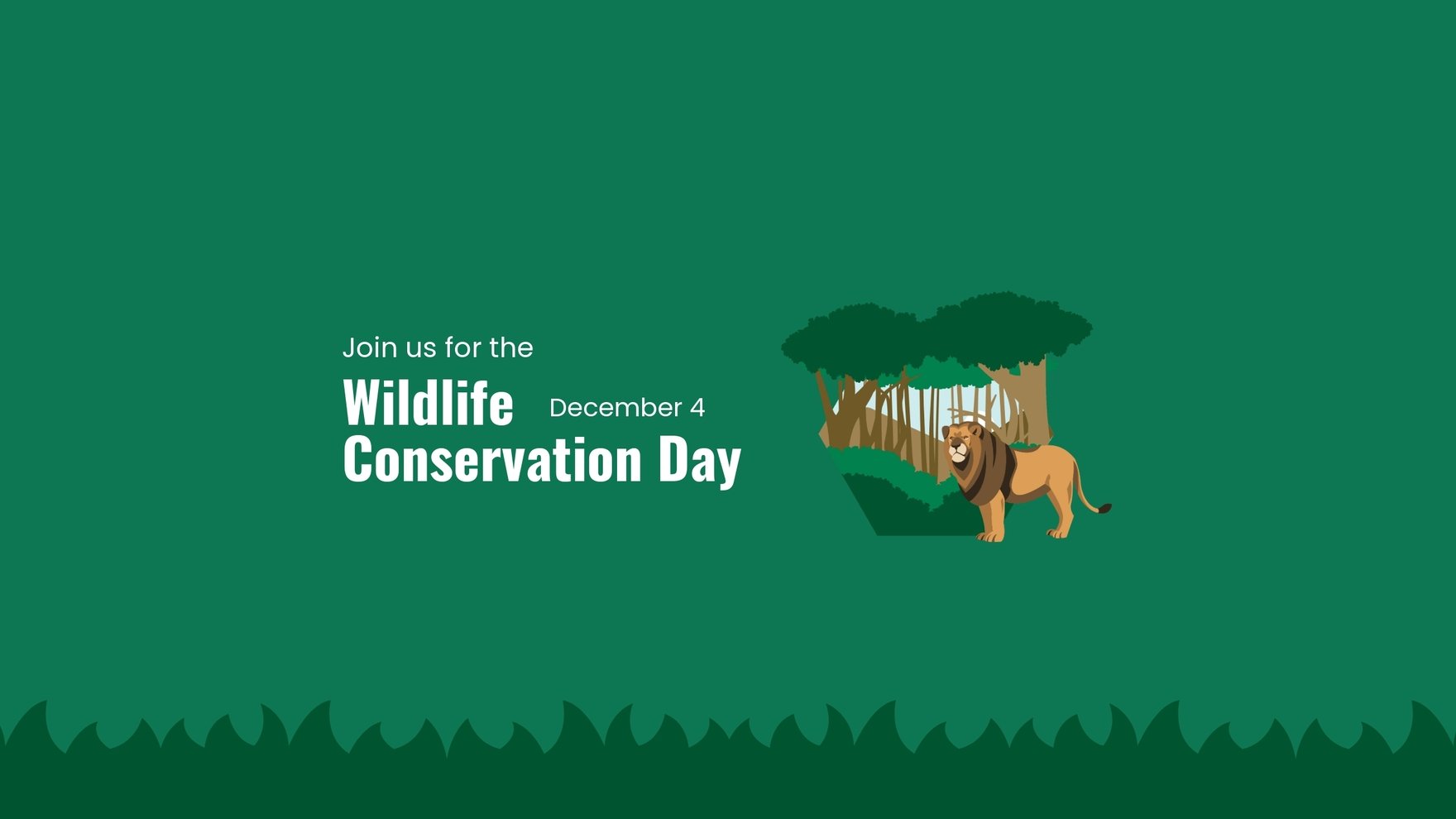 Wildlife Conservation Day YouTube Banner Template