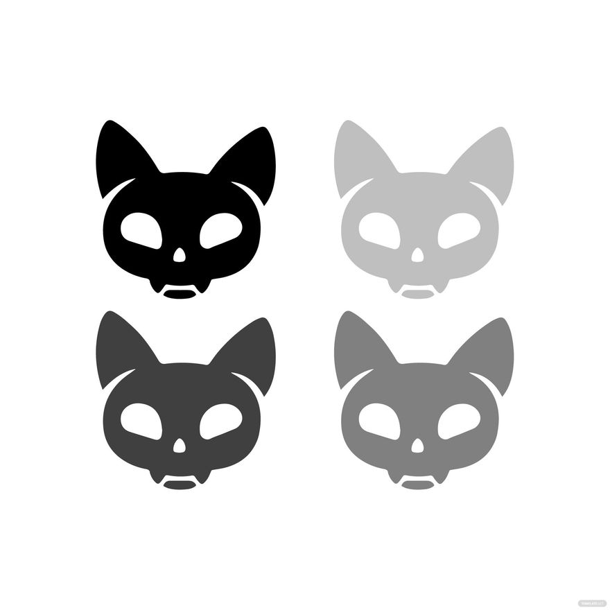 Black cat Icons in SVG, PNG, AI to Download