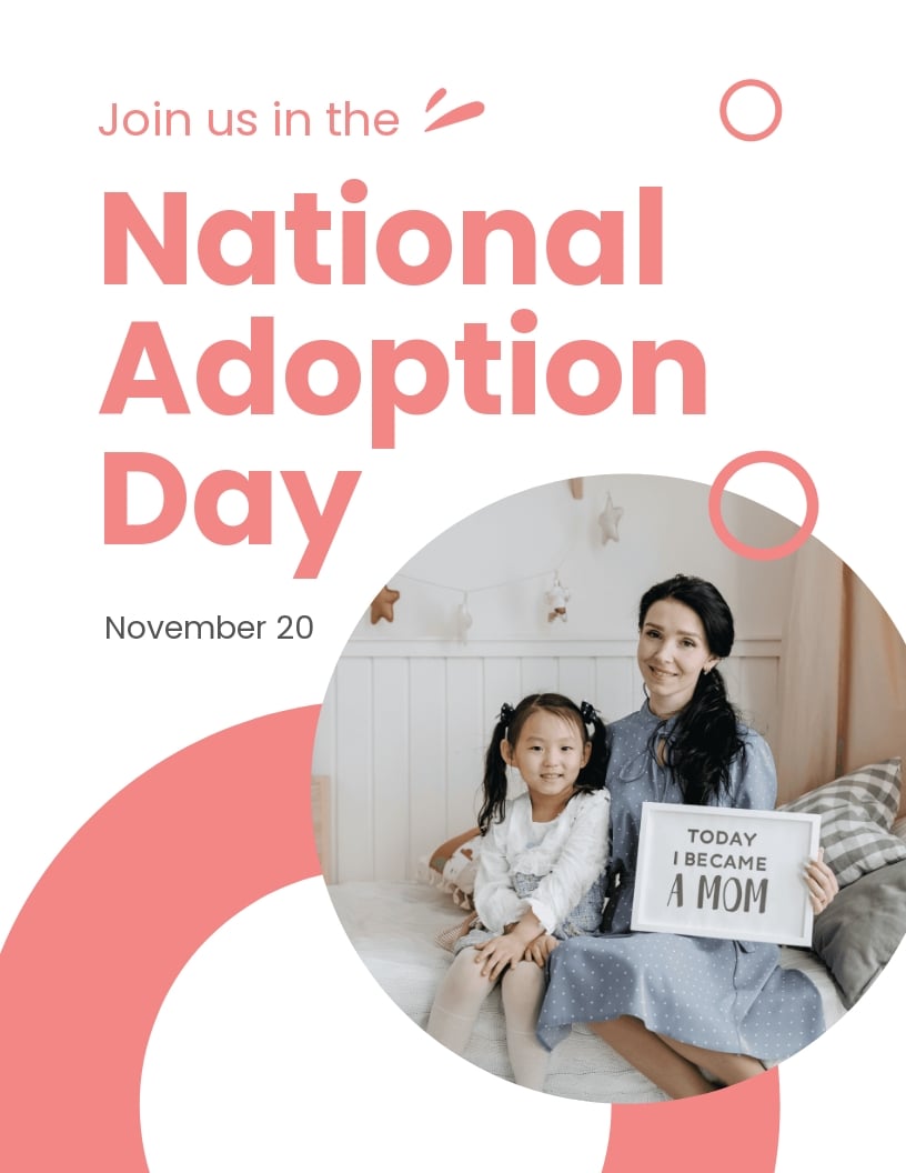 National Adoption Day Flyer Template