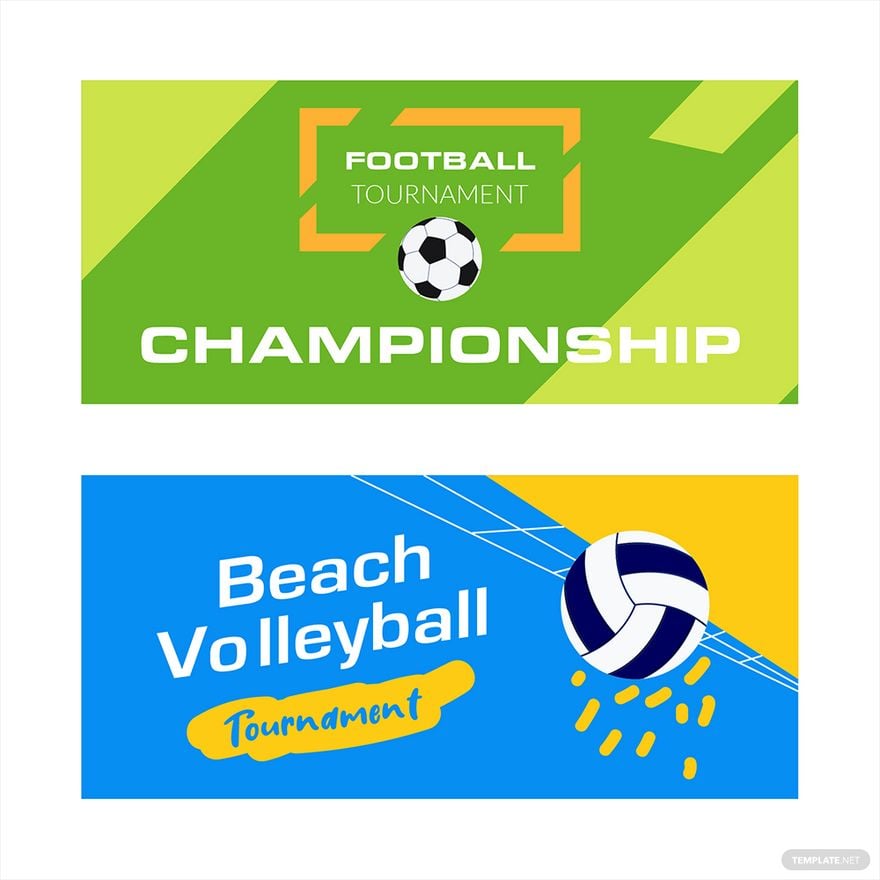 Free Sports Banner Vector in Illustrator, EPS, SVG, JPG, PNG