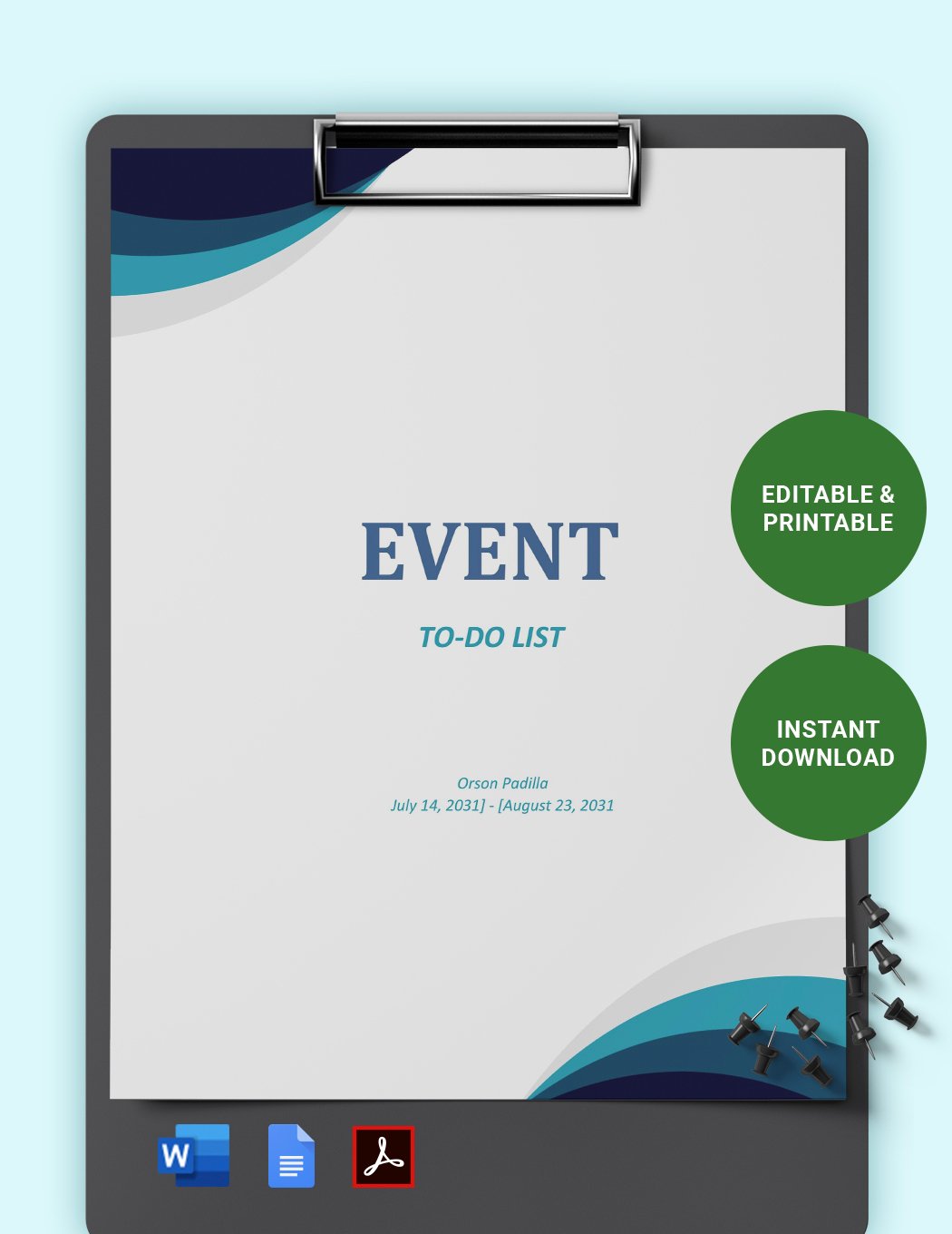 Event To-Do List Template