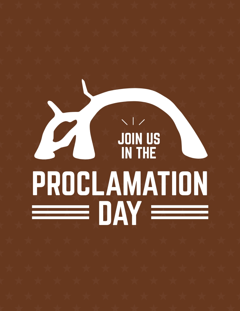 Proclamation Day Flyer Template