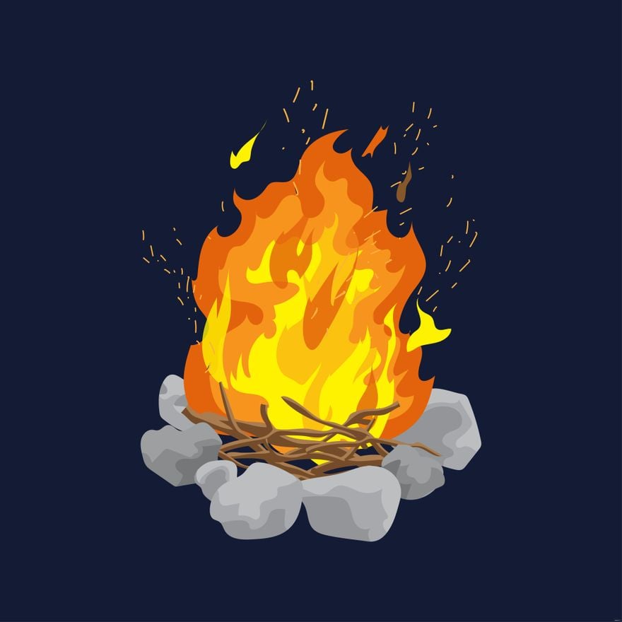 Free Fire Pit Illustration