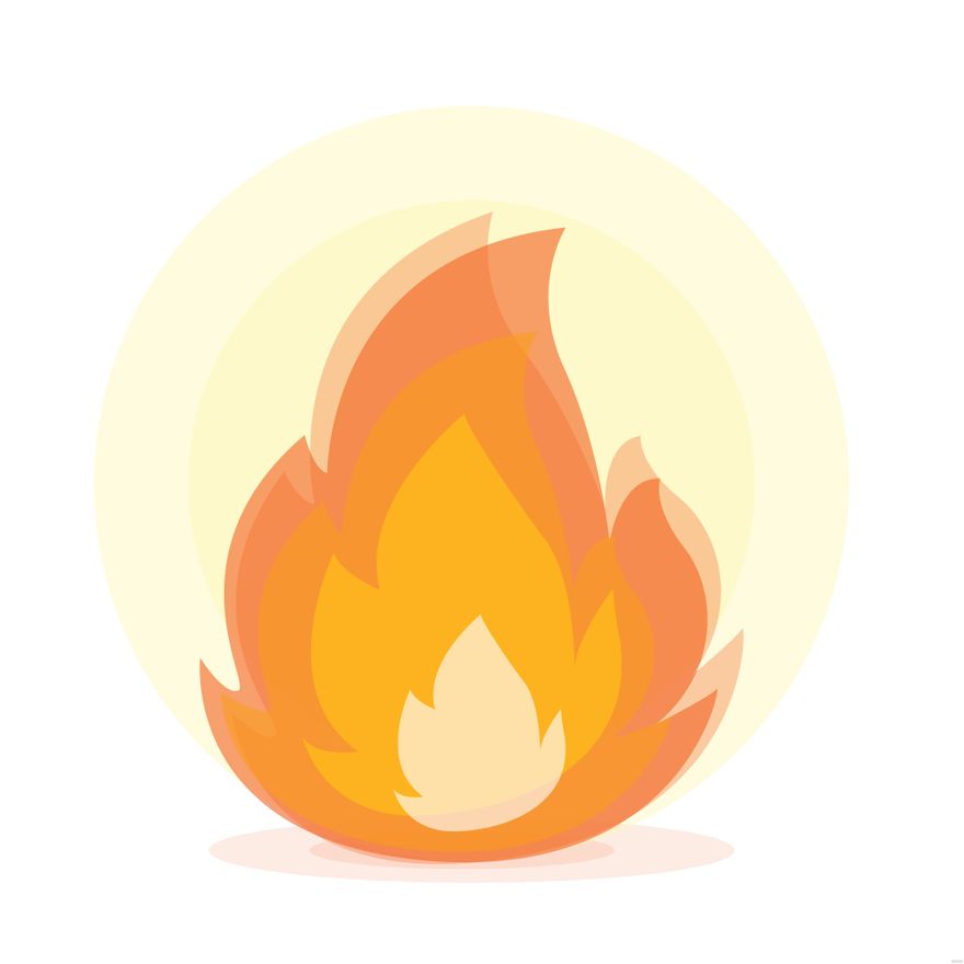 Transparent Fire Illustration