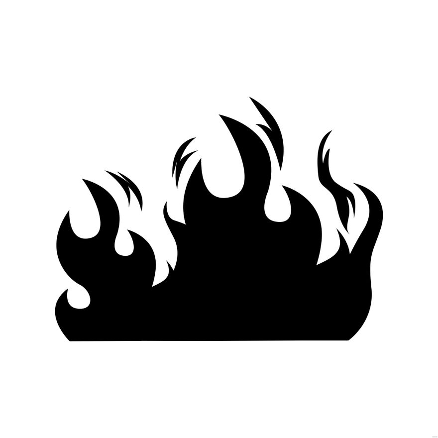 Black Fire Illustration in Illustrator, EPS, SVG, JPG, PNG