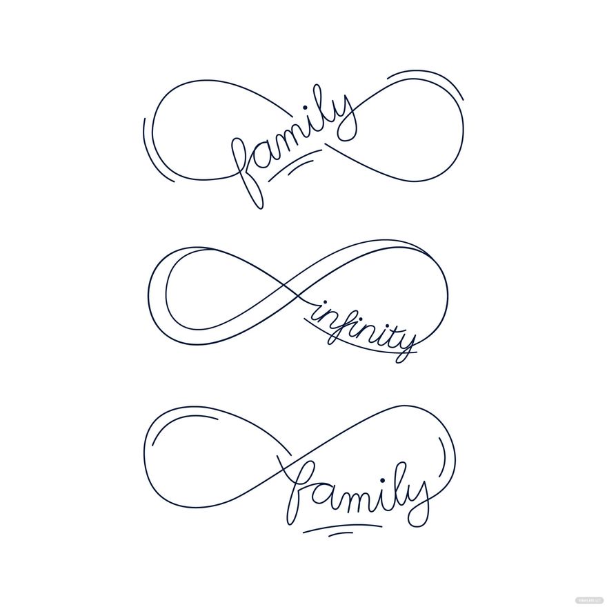 Family Infinity Vector in Illustrator, EPS, SVG, JPG, PNG