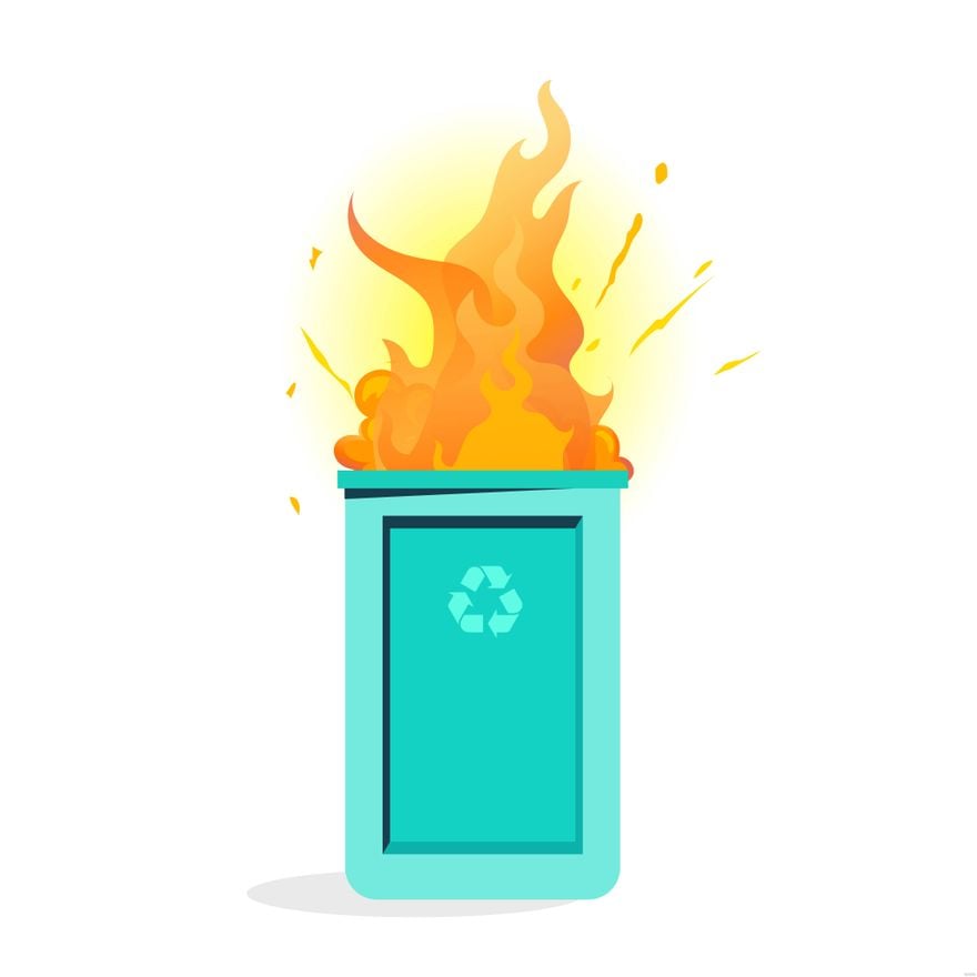 Free Dumpster Fire Illustration