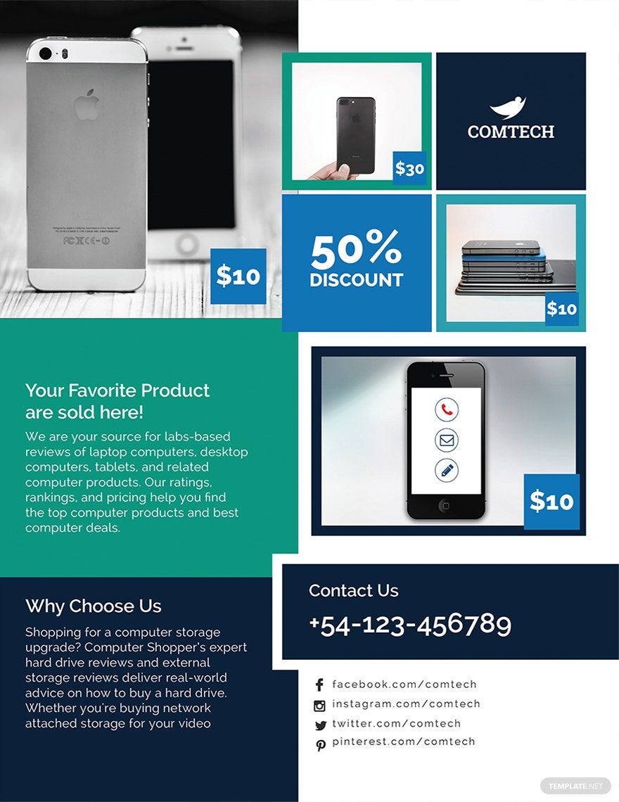 Multi Purpose Product Promotional Flyer Template