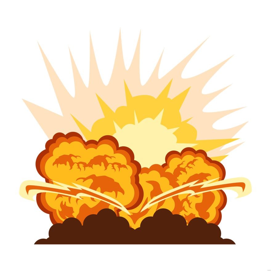 Fire Explosion Illustration