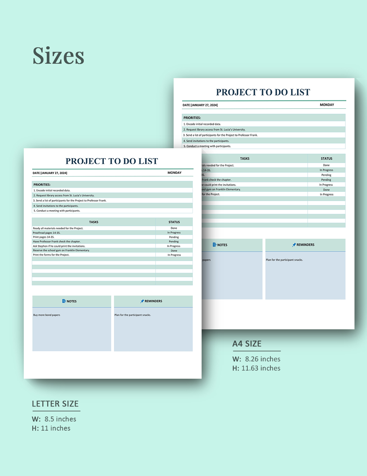 Project To-Do List Template