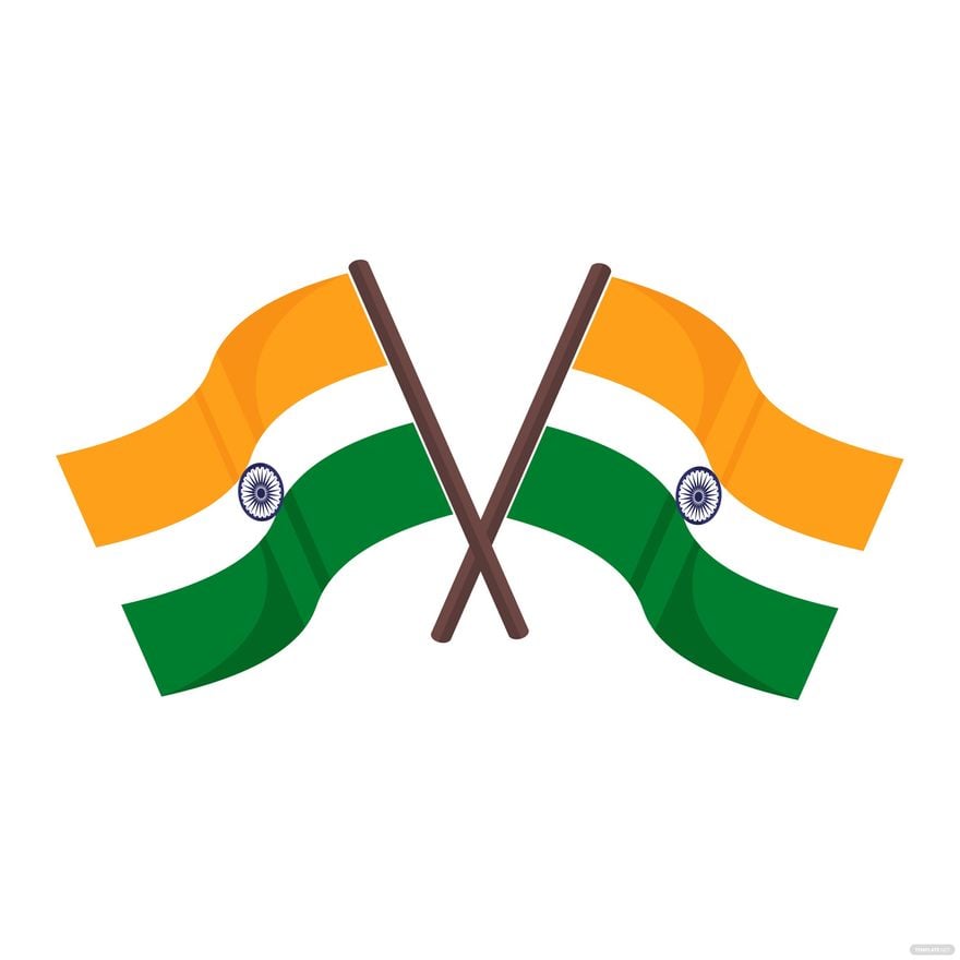 Transparent Indian Flag Vector
