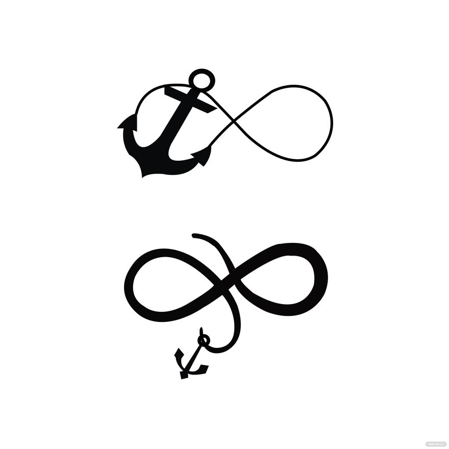 Anchor Infinity Vector in Illustrator, EPS, SVG, JPG, PNG