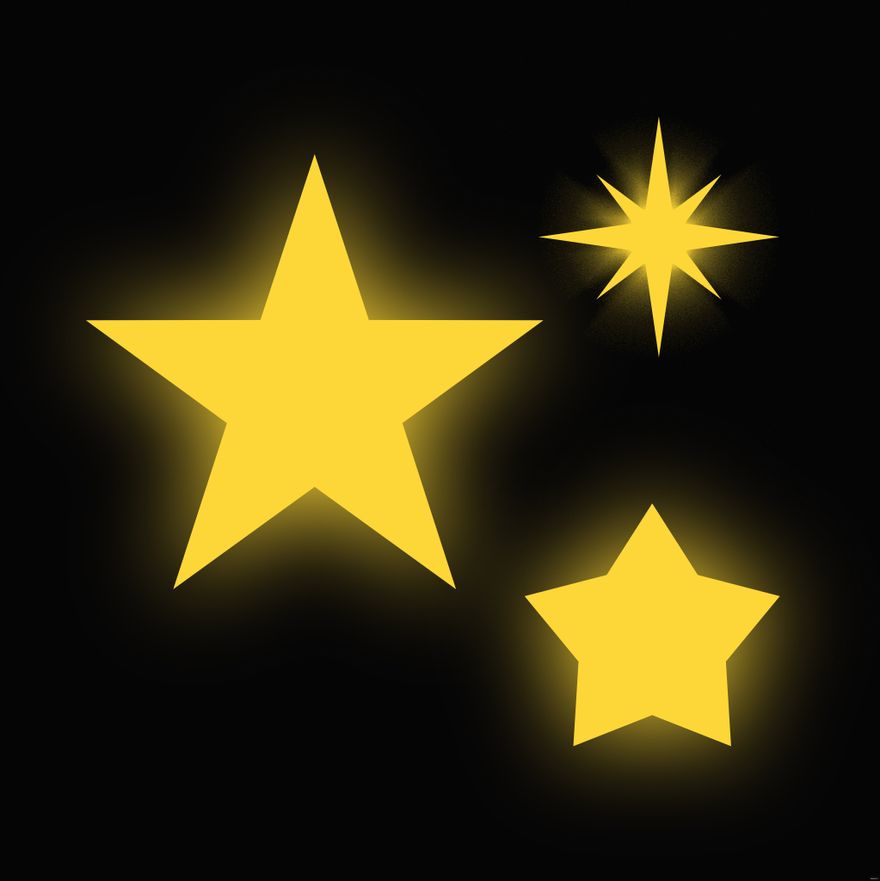 Glowing Star Illustration in Illustrator, EPS, SVG, JPG, PNG