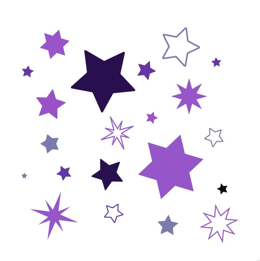 Purple Star Illustration