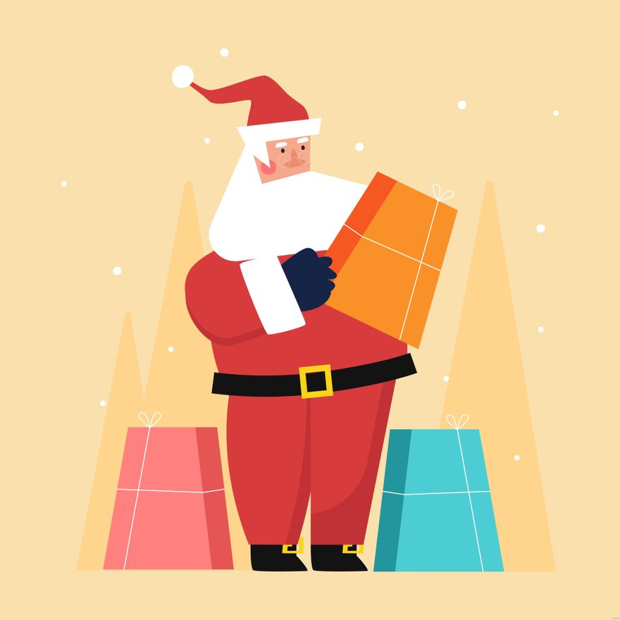 Free Santa Illustration in Illustrator, EPS, SVG, JPG, PNG