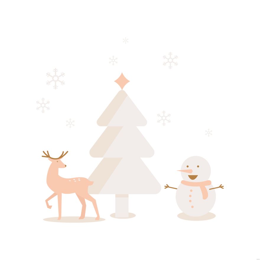 Free White Christmas Illustration