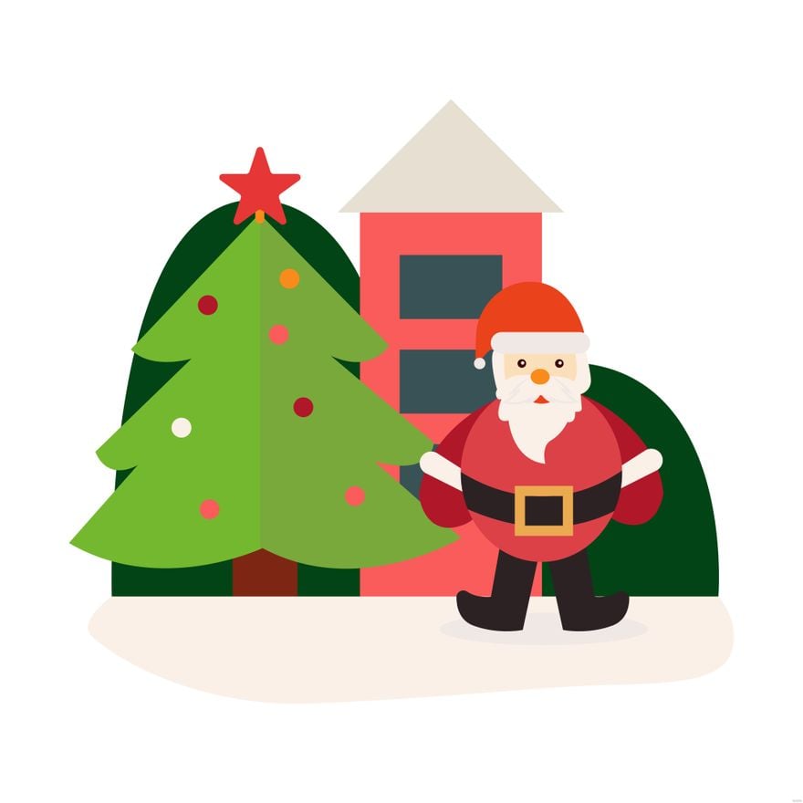 Free Flat Christmas Illustration in Illustrator, EPS, SVG, JPG, PNG