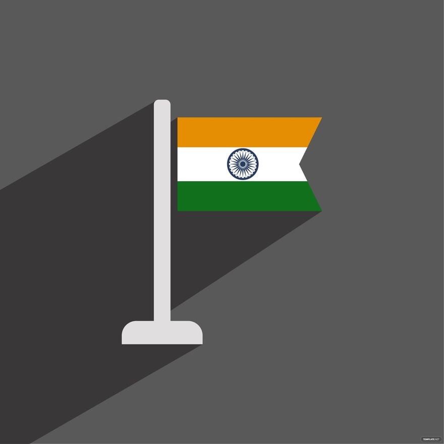 Free Modern Indian Flag Vector