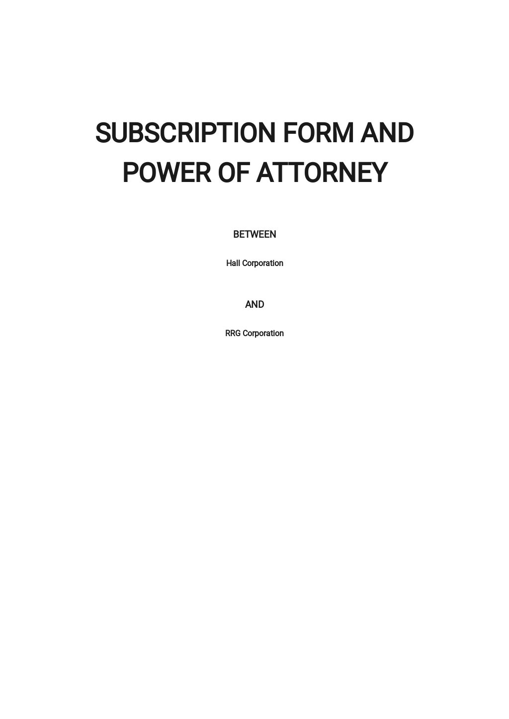 Subscription Form and Power of Attorney Template.jpe