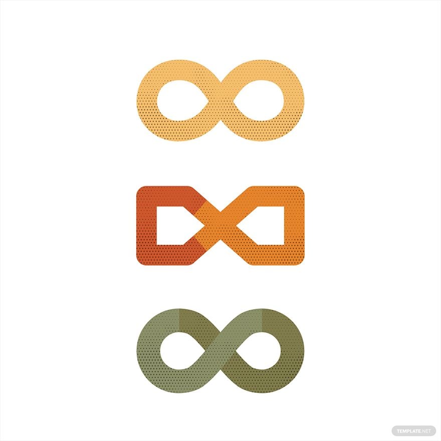 Retro Infinity Symbol Vector