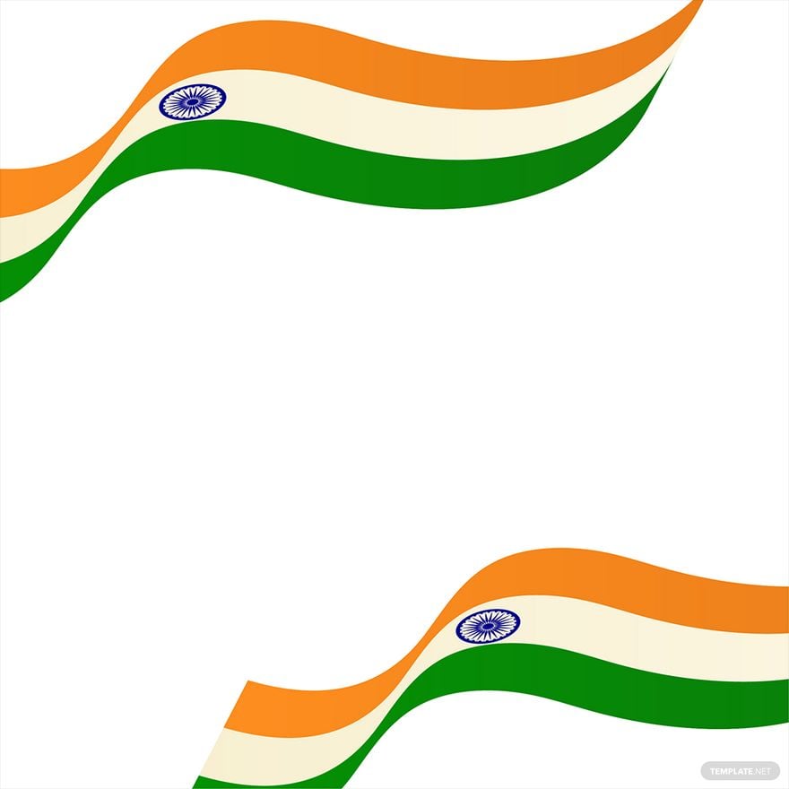 Indian Flag Frame Vector